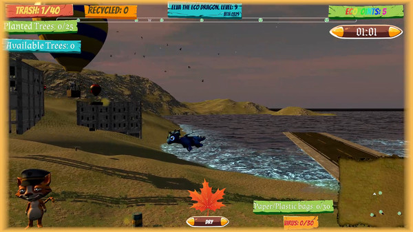 Screenshot z Elva the Eco Dragon