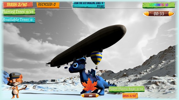 Screenshot z Elva the Eco Dragon