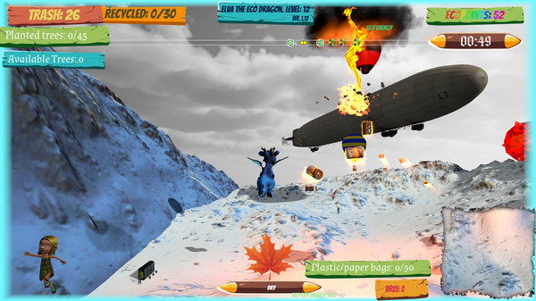 Screenshot z Elva the Eco Dragon