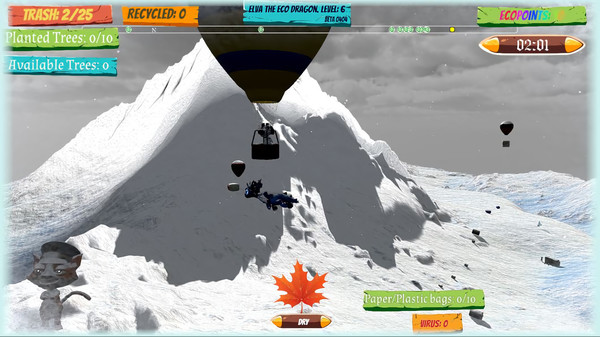 Screenshot z Elva the Eco Dragon