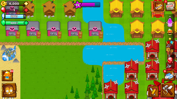 Bloons Monkey City - Bamboo City Walls