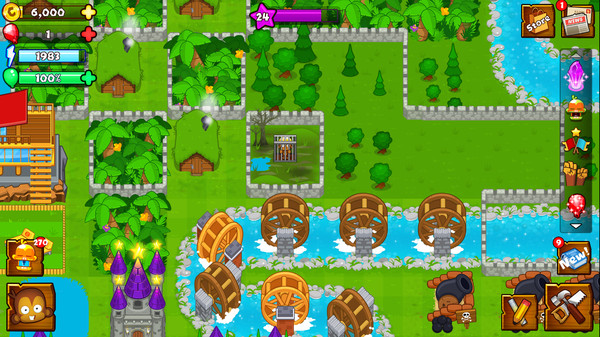 Bloons Monkey City - Castle City Walls