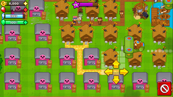 Bloons Monkey City - Gold Path