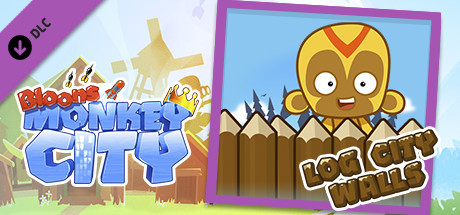 Bloons Monkey City - Log City Walls banner