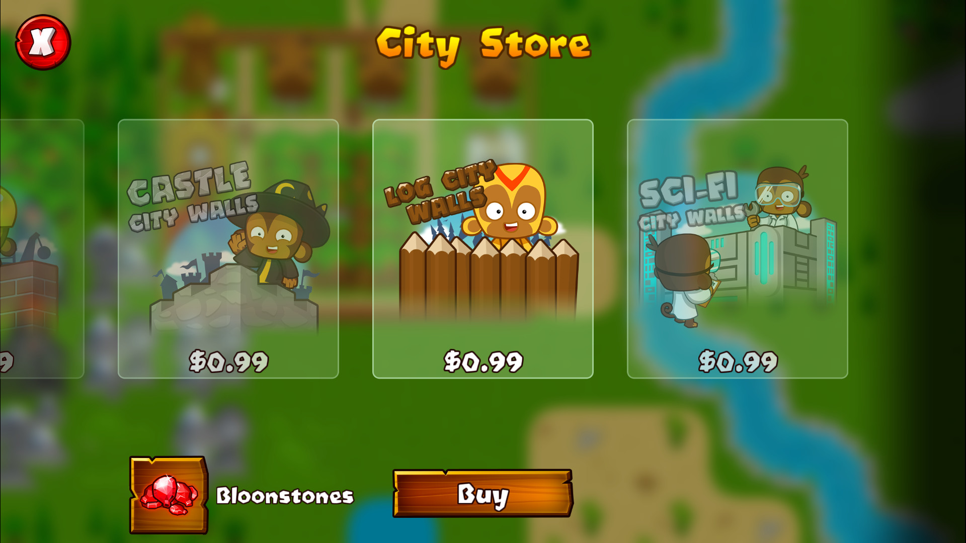 Bloons Monkey City - Log City Walls Featured Screenshot #1