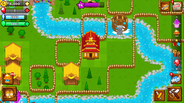 Bloons Monkey City - Log City Walls