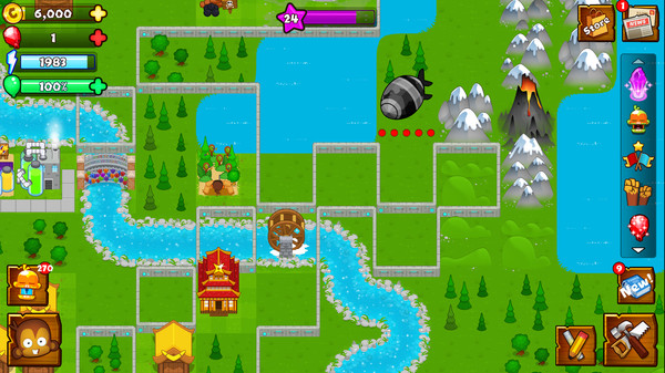 Bloons Monkey City - Sci-Fi City Walls