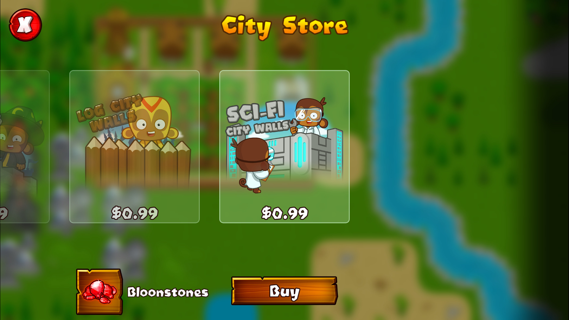 Bloons Monkey City - Sci-Fi City Walls Featured Screenshot #1