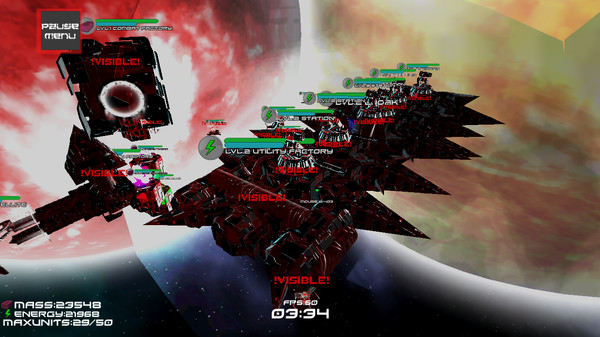 Screenshot z Space War Machine