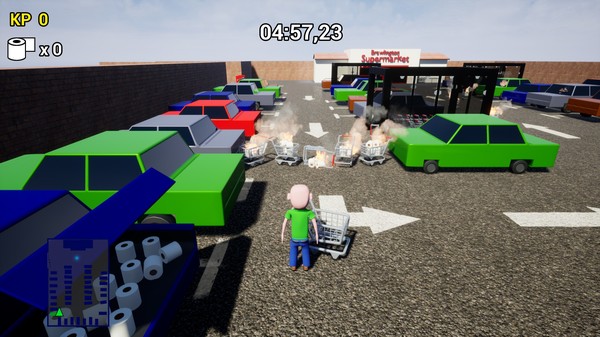 Screenshot z Toilet Paper Crisis Simulator 2020