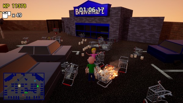 Screenshot z Toilet Paper Crisis Simulator 2020