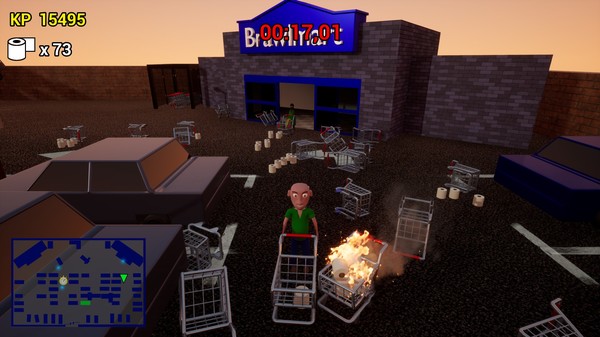 Screenshot z Toilet Paper Crisis Simulator 2020