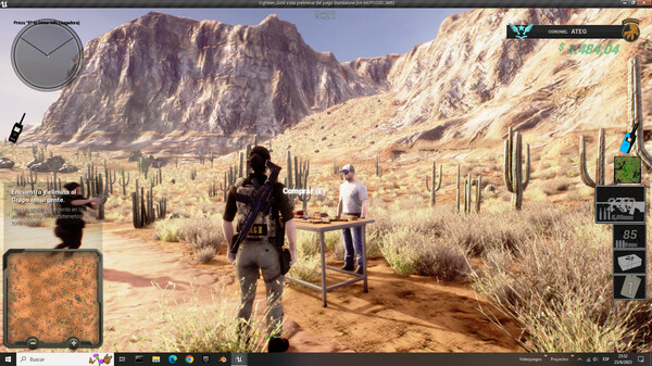 Screenshot of Eighteen Gold gameplay showing in-action mechanics