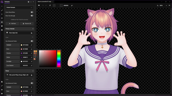 Screenshot z Mannequin Character Generator Screenshot z Mannequin Character Generator