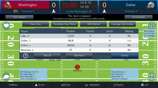 Screenshot z Pro Strategy Football 2021