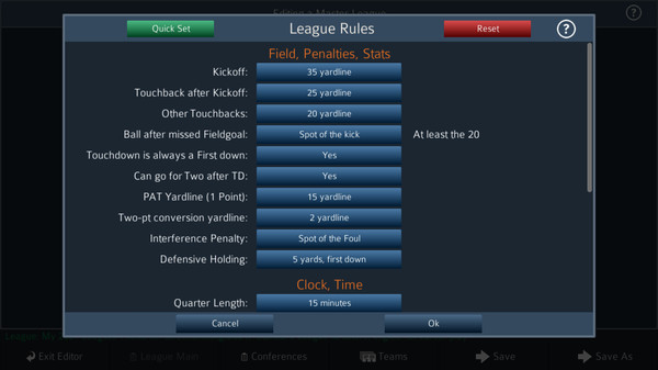 Screenshot z Pro Strategy Football 2021