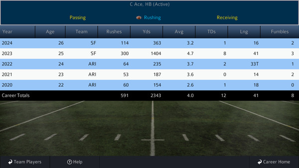 Screenshot z Pro Strategy Football 2021