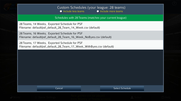 Screenshot z Pro Strategy Football 2021