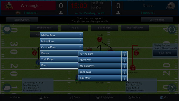 Screenshot z Pro Strategy Football 2021