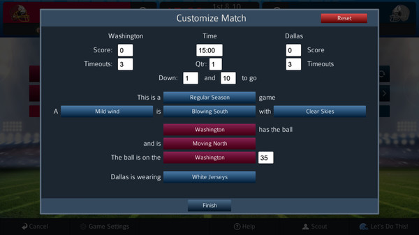 Screenshot z Pro Strategy Football 2021
