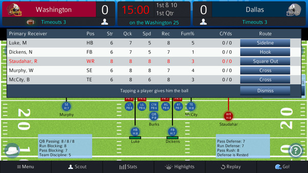 Screenshot z Pro Strategy Football 2021