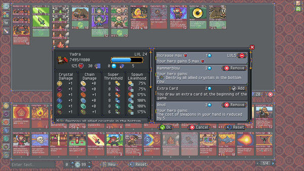 Screenshot z Cards & Crystals