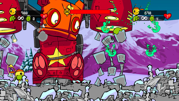 Screenshot z Alien Hominid HD