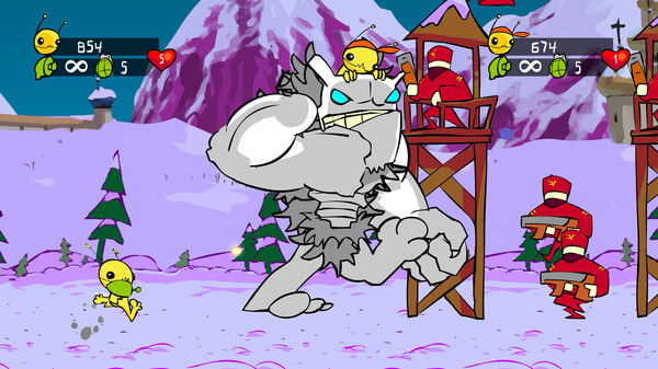 Screenshot z Alien Hominid HD