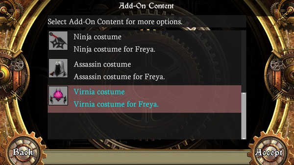 Screenshot z AeternoBlade - Virnia Costume