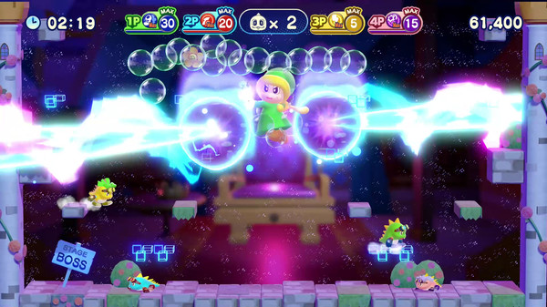 Screenshot z Bubble Bobble 4 Friends: The Baron's Workshop