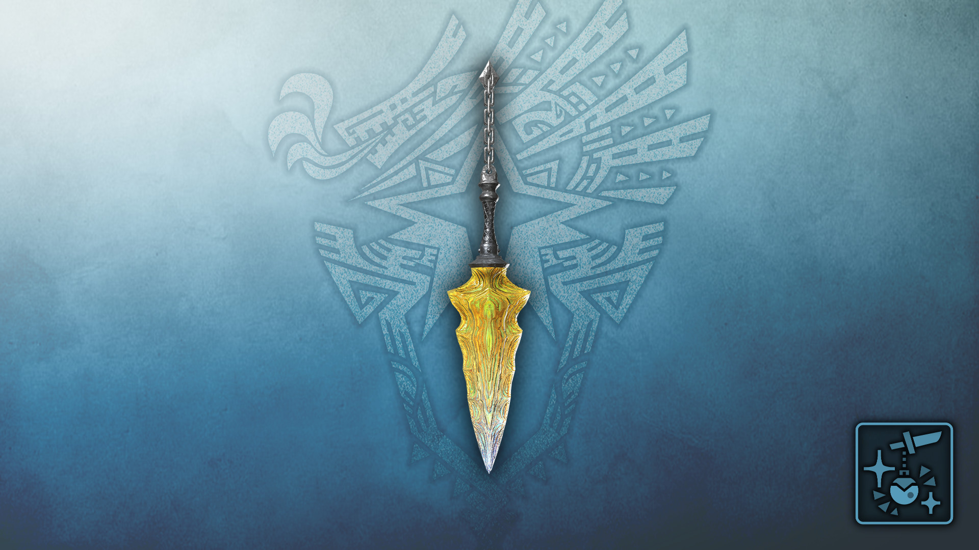 Monster Hunter World: Iceborne - Pendant: Amber Crystal Knife Featured Screenshot #1