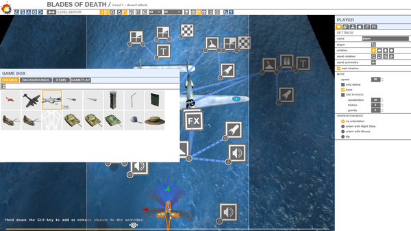 Screenshot z SHMUP Creator Screenshot z SHMUP Creator