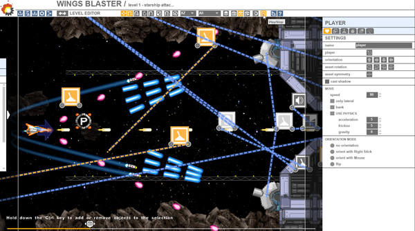 Screenshot z SHMUP Creator Screenshot z SHMUP Creator