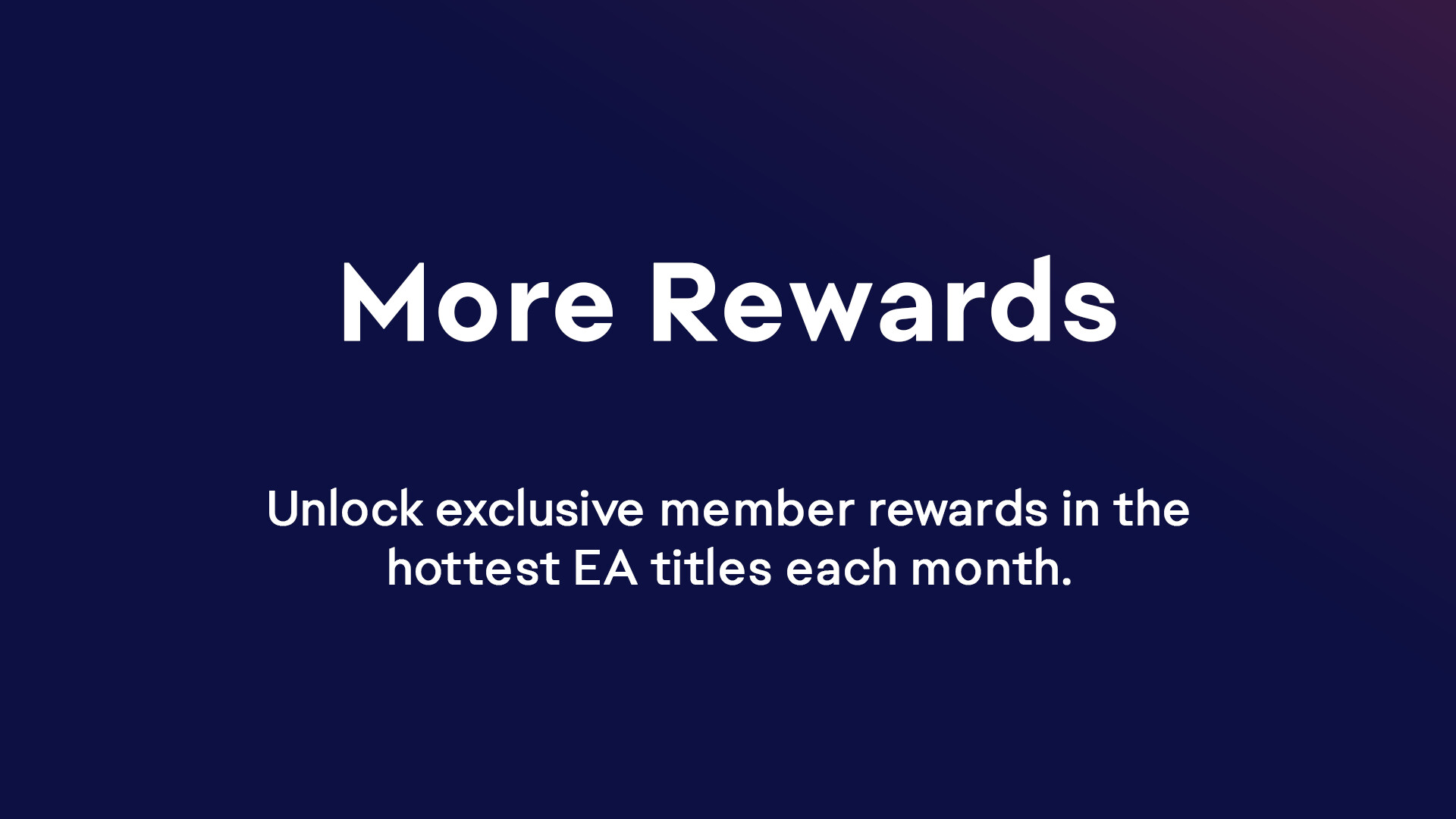 Screenshot of EA Play