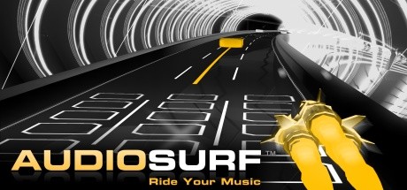 Steam header art for Audiosurf