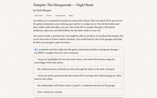 Скриншот Vampire: The Masquerade — Night Road — 4