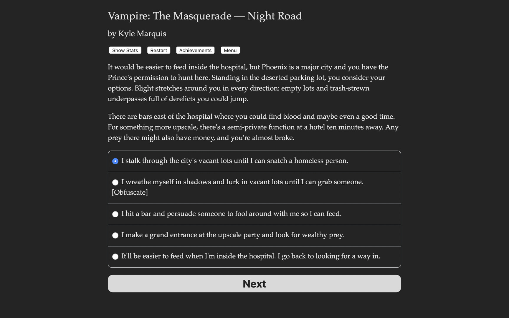Vampire: The Masquerade — Night Road screenshot #3