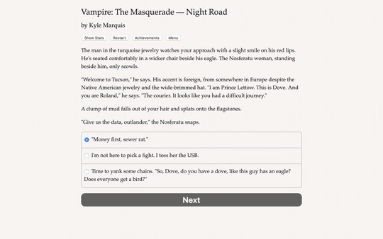 Vampire: The Masquerade — Night Road — скриншот 1