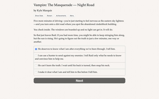 Скриншот Vampire: The Masquerade — Night Road — 2