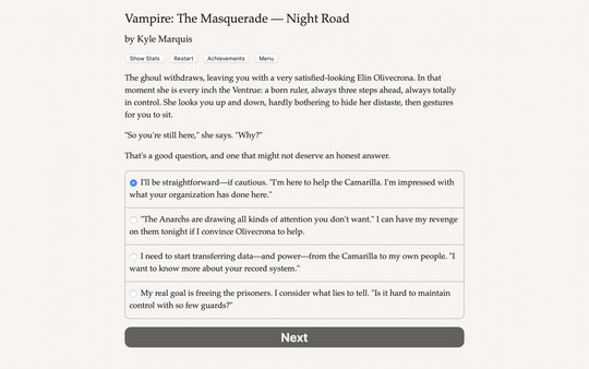 Vampire: The Masquerade — Night Road