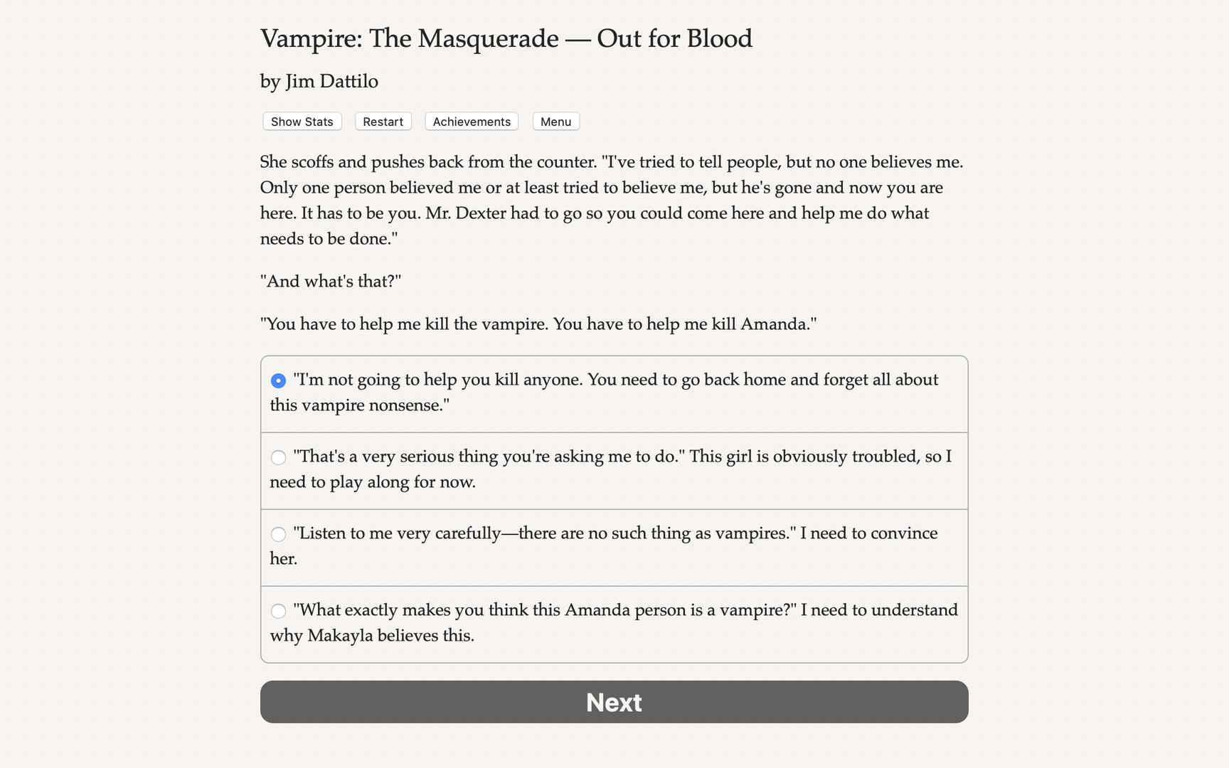 Vampire: The Masquerade — Out for Blood screenshot #2