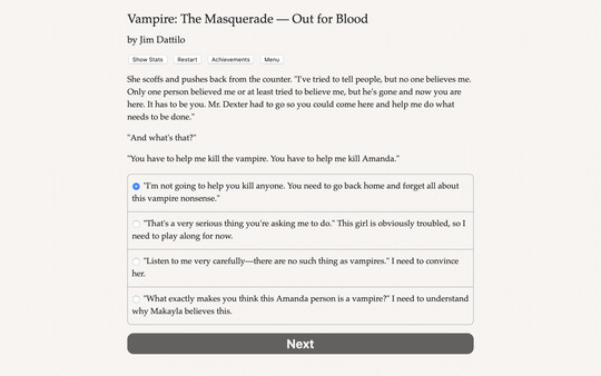 Скриншот Vampire: The Masquerade — Out for Blood — 2