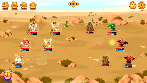 Screenshot of Heaven vs Hell gameplay showing in-action mechanics