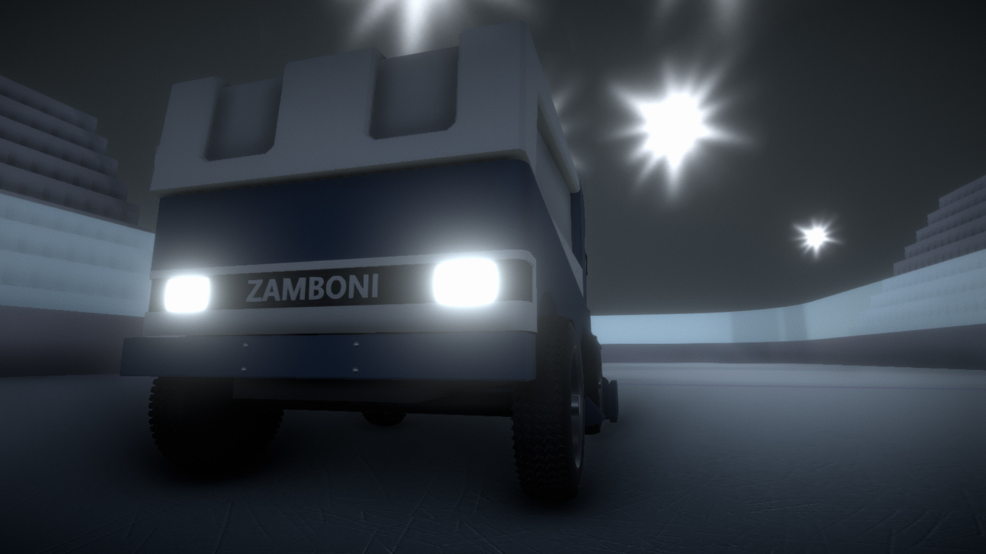 Generic Untrademarked Ice Resurfacing Vehicle & Depression Simulator 2019. screenshot #4