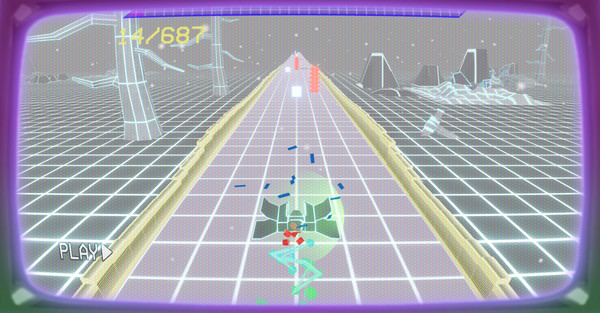 Screenshot z Neon Beat Rider