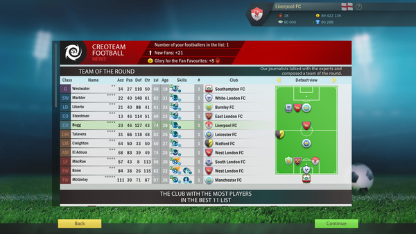 Football, Tactics & Glory: Football Stars