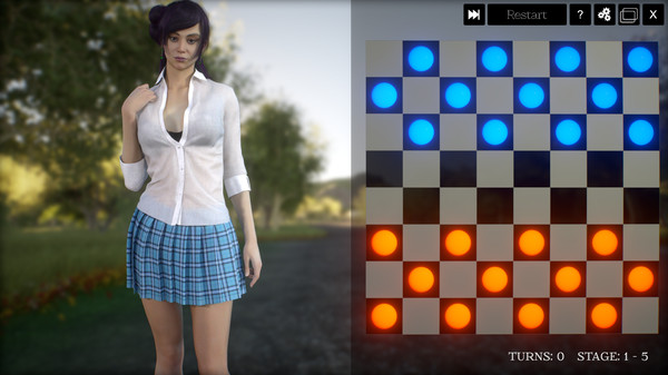 Screenshot z 3D Hentai Checkers