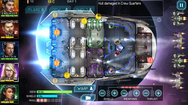 Heliconian - Starship Crew Control screenshot 2