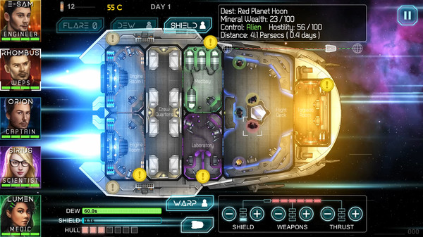 Heliconian - Starship Crew Control screenshot 5