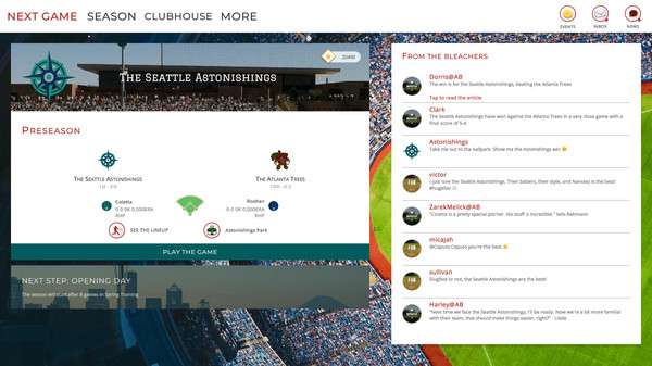 Astonishing Baseball Manager 20 screenshot 1
